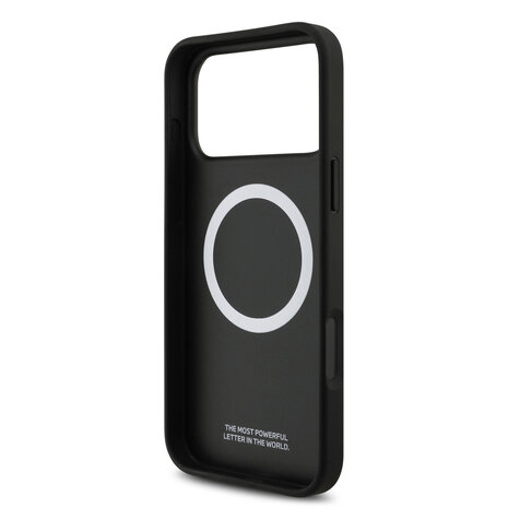 BMW BMW iPhone 17 Pro Max Backcover hoesje - MagSafe Kevlar Case With Printed Tricolor & Metal Logos - Zwart