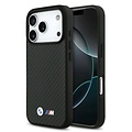 BMW BMW iPhone 17 Pro Max/iPhone 18 Pro Max Handyhülle MagSafe Kevlar Metalllogos - Schwarz