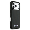 BMW BMW iPhone 17 Pro Max/iPhone 18 Pro Max Coque arrière MagSafe Kevlar logos métalliques - Noir