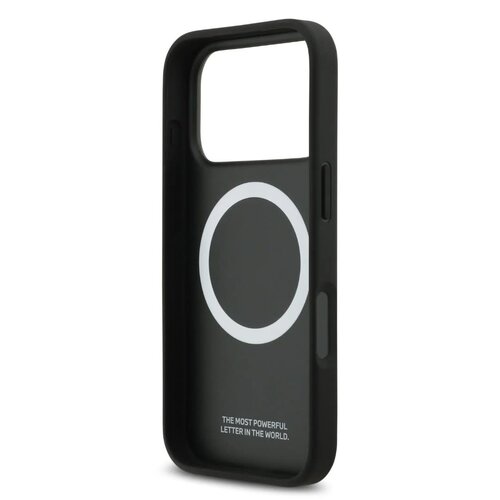 BMW BMW iPhone 17 Pro Max/iPhone 18 Pro Max Coque arrière MagSafe Kevlar logos métalliques - Noir