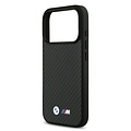 BMW BMW iPhone 17 Pro Max/iPhone 18 Pro Max Coque arrière MagSafe Kevlar logos métalliques - Noir