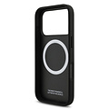 BMW BMW iPhone 17 Pro/iPhone 18 Pro Handyhülle MagSafe Kevlar Trikolore-Aufdruck Metalllogos - Schwarz
