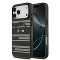 BMW BMW iPhone 17 Pro Max/iPhone 18 Pro Max Coque arrière MagSafe IML Motif à lignes - Noir