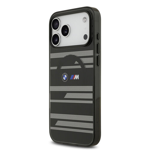 BMW BMW iPhone 17 Pro Max/iPhone 18 Pro Max Handyhülle MagSafe IML Liniendesign - Schwarz