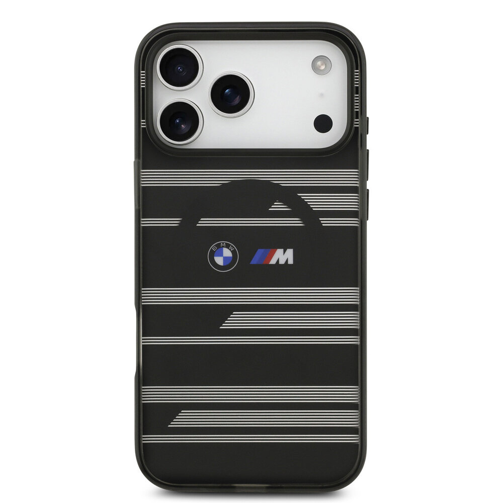 BMW BMW iPhone 17 Pro Max Back cover coque - Noir - MagSafe IML Case - Line Designs