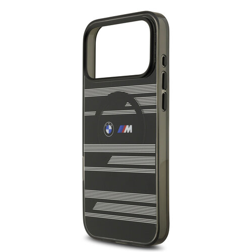 BMW BMW iPhone 17 Pro Max/iPhone 18 Pro Max Handyhülle MagSafe IML Liniendesign - Schwarz