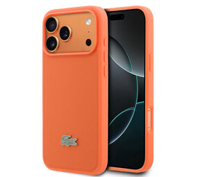 Lacoste Lacoste iPhone 17 Pro Max Back-Cover hul - MagSafe - Iconic Petit Pique Logo - Orange