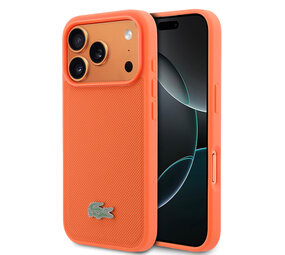 Lacoste Lacoste iPhone 17 Pro Back cover coque - Orange - MagSafe - Iconic Petit Pique Logo