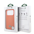 Lacoste Lacoste iPhone 17 Pro/iPhone 18 Pro Handyhülle MagSafe Ikonisches Petit-Piqué-Logo - Orange
