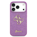 Guess Guess iPhone 17 Pro/iPhone 18 Pro Coque arrière Grand motif 4G Finition à paillettes fixes - Lilas