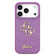 Guess Guess iPhone 17 Pro Back cover case - Big 4G - Fixed Glitter - Lilac