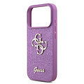 Guess Guess iPhone 17 Pro/iPhone 18 Pro Handyhülle Großes 4G-Motiv Feste Glitzerverzierung - Flieder