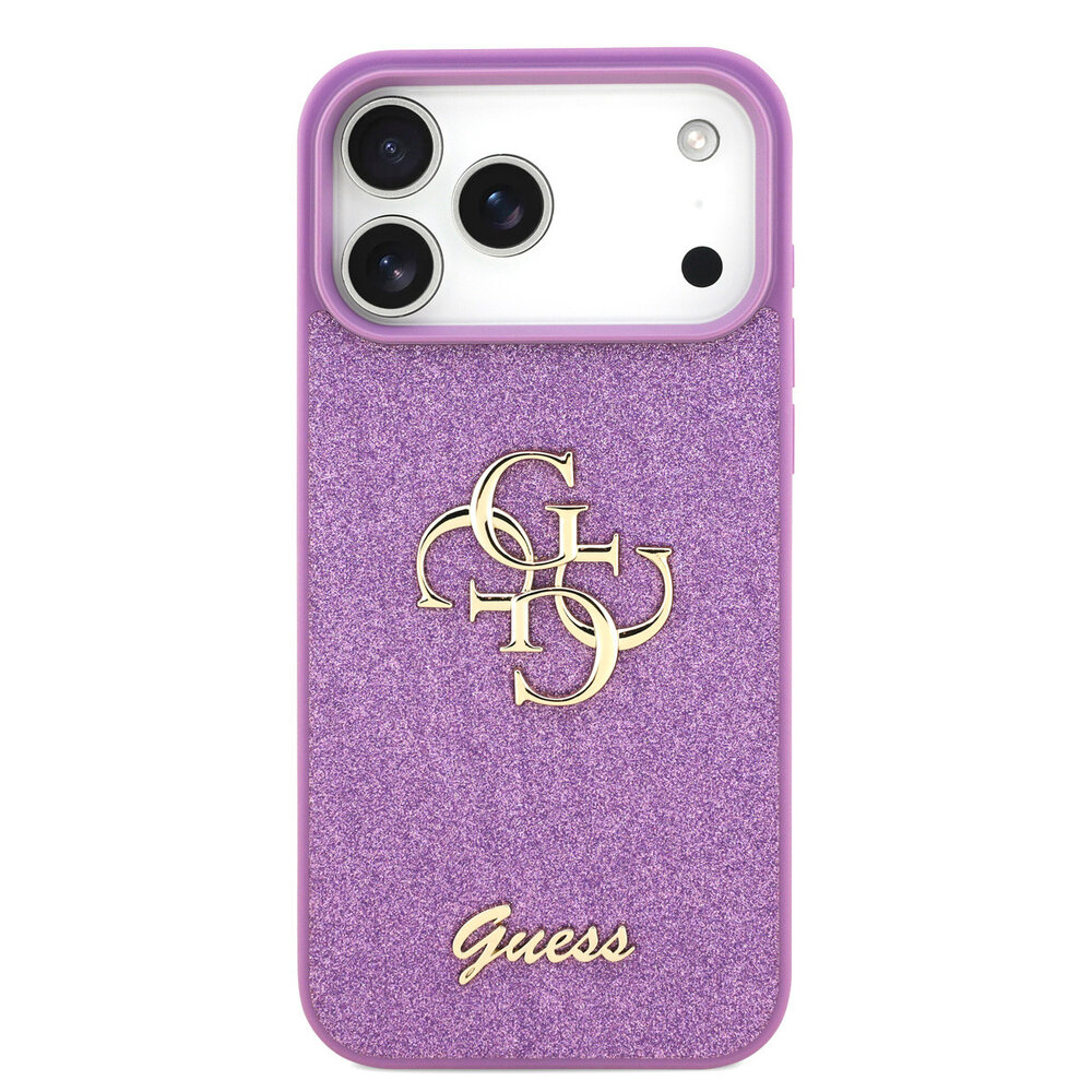 Guess Guess iPhone 17 Pro Max Back cover coque - Lilas - Big 4G - Fixed Glitter