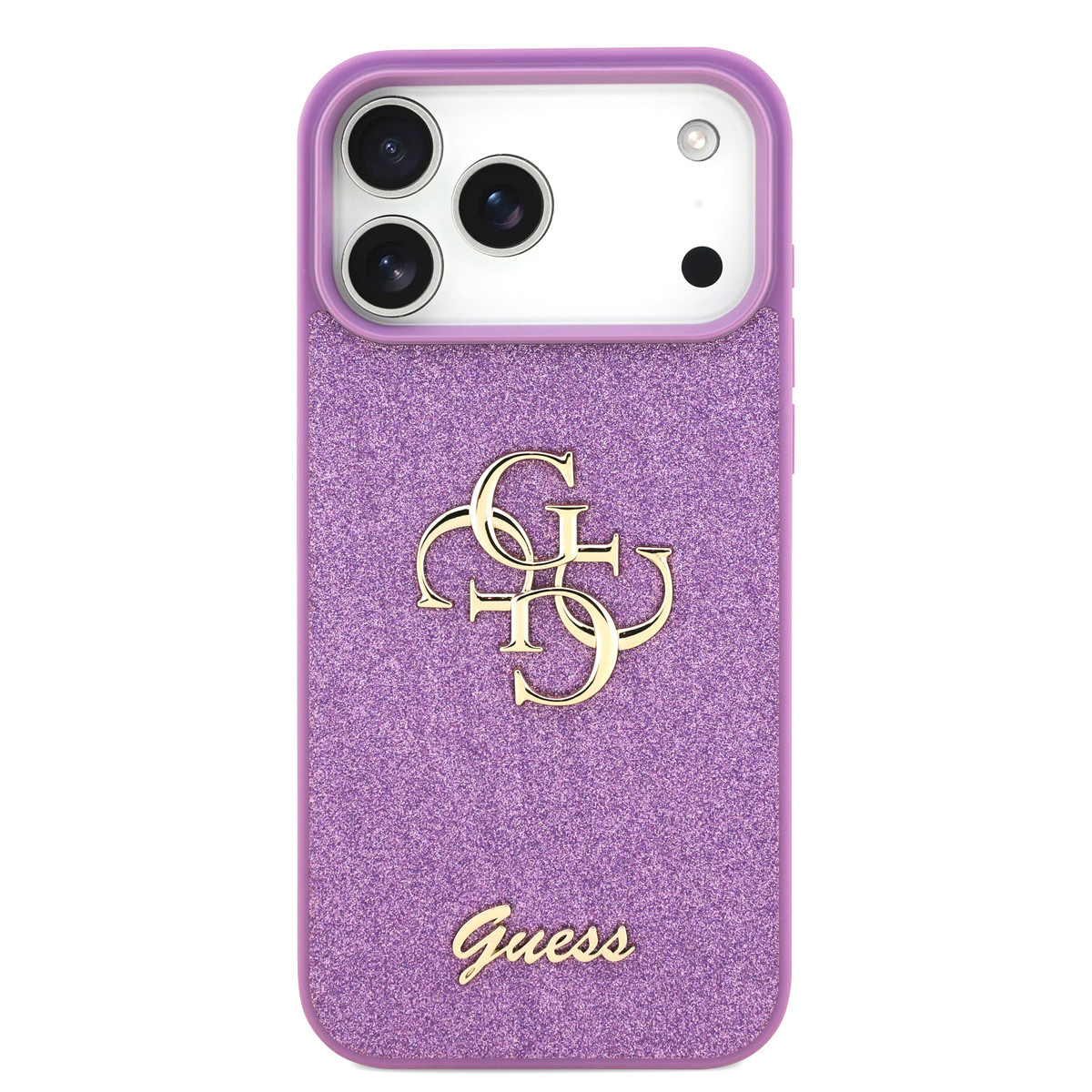 Guess Guess iPhone 17 Pro Max Backcover hoesje - Big 4G - Fixed Glitter - Lila, foto 3 van 6