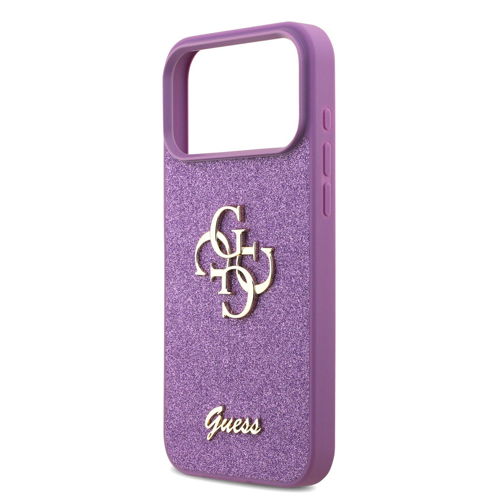 Guess Guess iPhone 17 Pro Max Backcover hoesje - Big 4G - Fixed Glitter - Lila