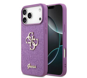 Guess Guess iPhone 17 Pro Max Back-Cover hul - Big 4G - Fixed Glitter - Lila