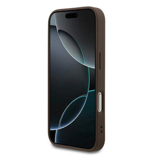 Guess Guess iPhone 17 Pro/iPhone 18 Pro Handyhülle MagSafe Kleines 4G-Motiv und klassisches Metalllogo - Braun