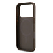 Guess Guess iPhone 17 Pro Back cover coque - Marron - MagSafe - Small 4G & Classic Metal Logo