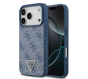 Guess Guess iPhone 17 Pro Back-Cover hul - MagSafe - 4G Triangle Logo - Blau