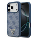 Guess Guess iPhone 17 Pro Back cover coque - Bleu - MagSafe - 4G Triangle Logo