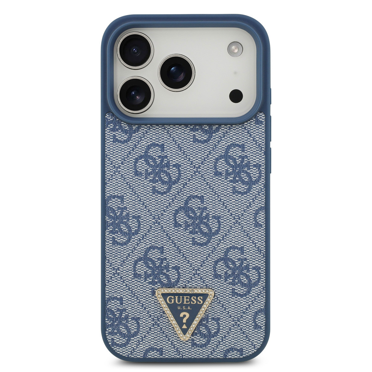 Guess Guess iPhone 17 Pro Backcover hoesje - MagSafe - 4G Triangle Logo - Blauw, foto 3 van 6