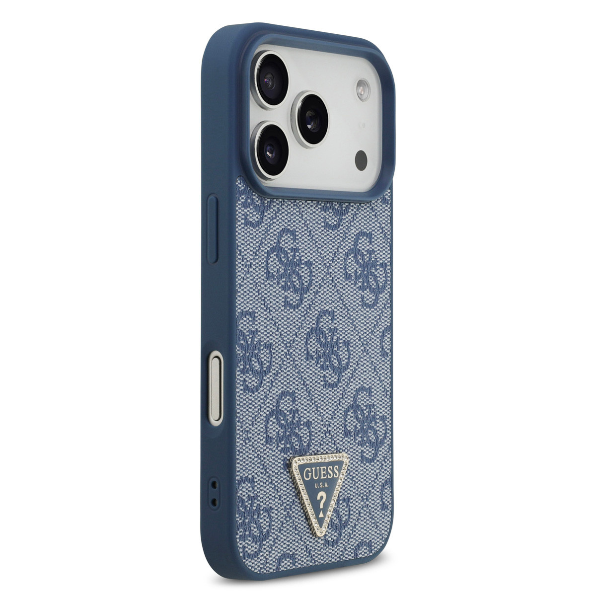 Guess Guess iPhone 17 Pro Backcover hoesje - MagSafe - 4G Triangle Logo - Blauw, foto 4 van 6
