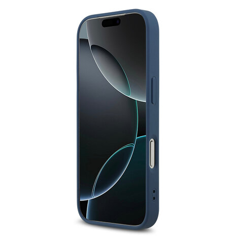 Guess Guess iPhone 17 Pro Backcover hoesje - MagSafe - 4G Triangle Logo - Blauw Guess Guess iPhone 17 Pro Backcover hoesje - MagSafe - 4G Triangle Logo - Blauw