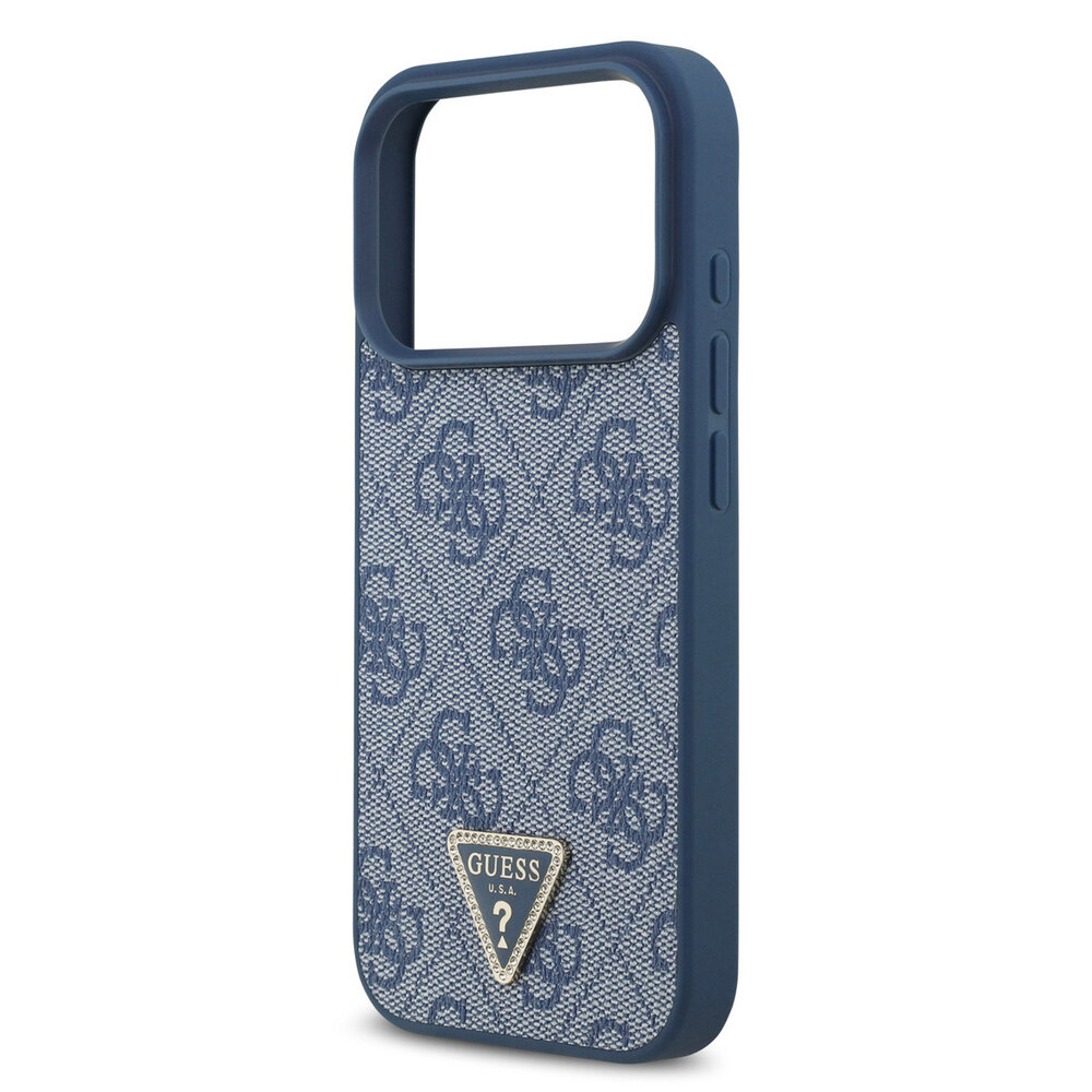 Guess Guess iPhone 17 Pro Back-Cover hul - MagSafe - 4G Triangle Logo - Blau