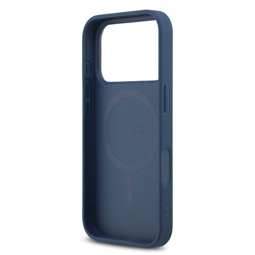 Guess Guess iPhone 17 Pro/iPhone 18 Pro Handyhülle MagSafe 4G dreieckiges Logo - Blau