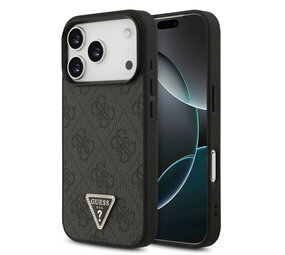 Guess Guess iPhone 17 Pro Back-Cover hul - MagSafe - 4G Triangle Logo - Schwarz