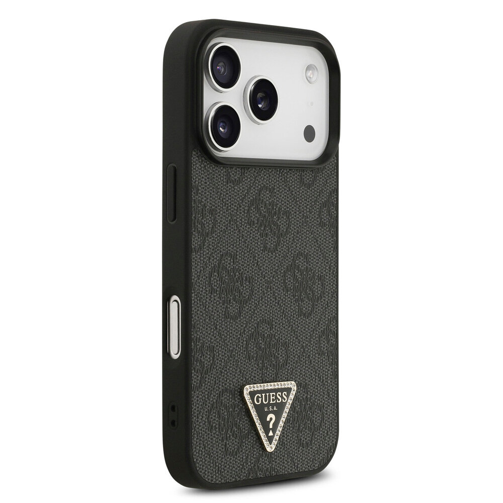 Guess Guess iPhone 17 Pro Backcover hoesje - MagSafe - 4G Triangle Logo - Zwart Guess Guess iPhone 17 Pro Backcover hoesje - MagSafe - 4G Triangle Logo - Zwart