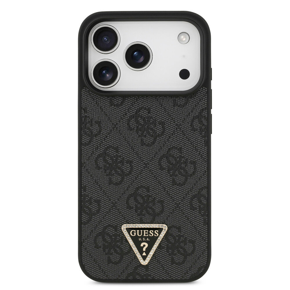 Guess Guess iPhone 17 Pro Backcover hoesje - MagSafe - 4G Triangle Logo - Zwart Guess Guess iPhone 17 Pro Backcover hoesje - MagSafe - 4G Triangle Logo - Zwart