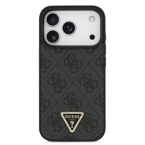 Guess Guess iPhone 17 Pro Backcover hoesje - MagSafe - 4G Triangle Logo - Zwart Guess Guess iPhone 17 Pro Backcover hoesje - MagSafe - 4G Triangle Logo - Zwart