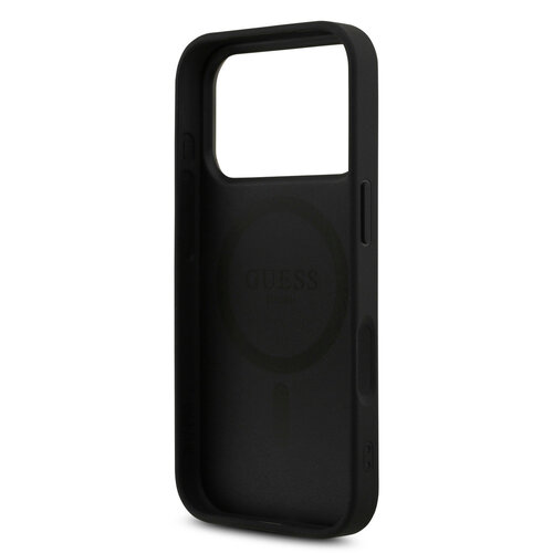 Guess Guess iPhone 17 Pro/iPhone 18 Pro Handyhülle MagSafe 4G dreieckiges Logo - Schwarz