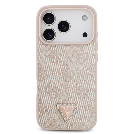Guess Guess iPhone 17 Pro Back-Cover hul - MagSafe - 4G Triangle Logo - Rosa
