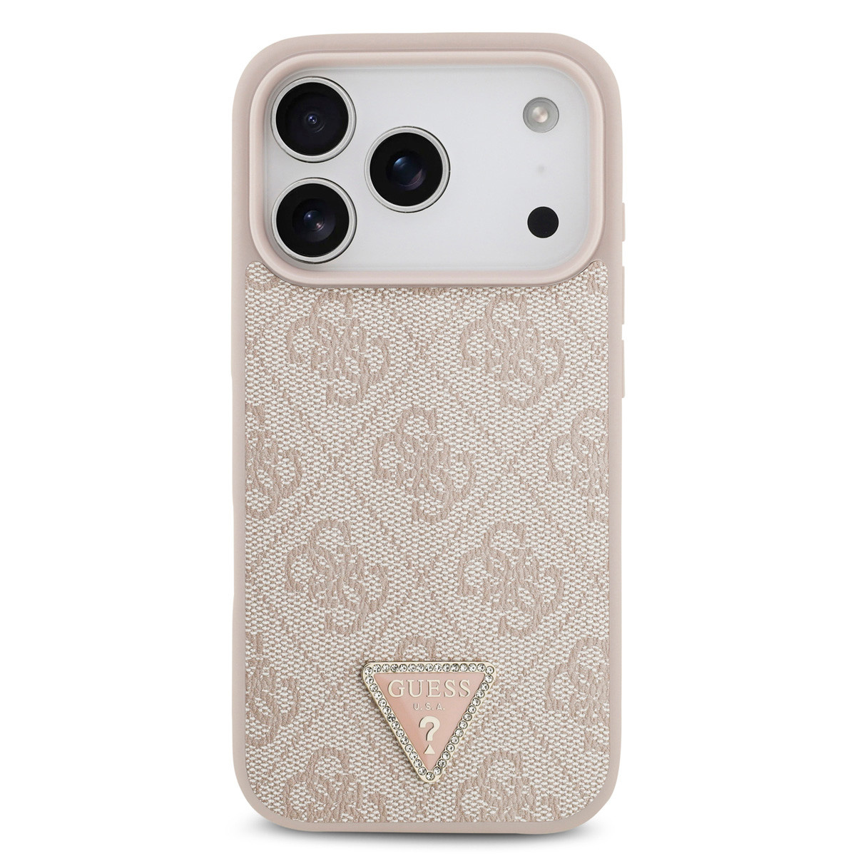 Guess Guess iPhone 17 Pro Backcover hoesje - MagSafe - 4G Triangle Logo - Roze, foto 3 van 6