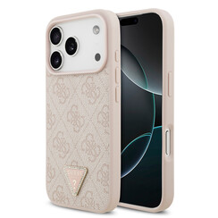 Guess iPhone 17 Pro/iPhone 18 Pro Handyhülle MagSafe 4G dreieckiges Logo - Rosa