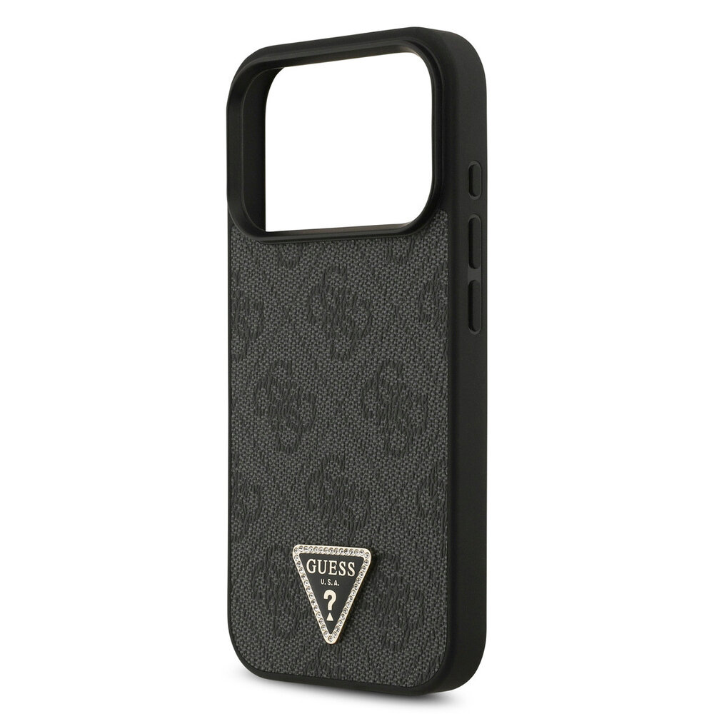 Guess Guess iPhone 17 Pro Backcover hoesje - MagSafe - 4G Triangle Logo - Zwart Guess Guess iPhone 17 Pro Backcover hoesje - MagSafe - 4G Triangle Logo - Zwart