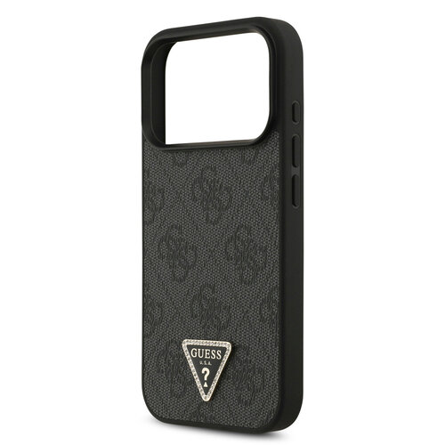 Guess Guess iPhone 17 Pro/iPhone 18 Pro Coque arrière MagSafe 4G logo triangulaire - Noir