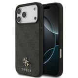 Guess Guess iPhone 17 Pro Max Back-Cover hul - MagSafe - Small 4G & Classic Metal Logo - Schwarz
