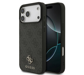 Guess Guess iPhone 17 Pro Max Back cover case - MagSafe - Small 4G & Classic Metal Logo - Black