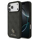 Guess Guess iPhone 17 Pro Max Back cover coque - Noir - MagSafe - Small 4G & Classic Metal Logo