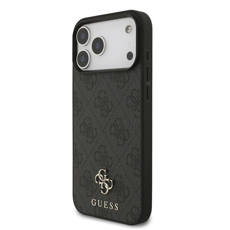 Guess Guess iPhone 17 Pro Max Back cover case - MagSafe - Small 4G & Classic Metal Logo - Black