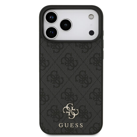 Guess Guess iPhone 17 Pro Max Back cover case - MagSafe - Small 4G & Classic Metal Logo - Black