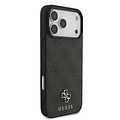 Guess Guess iPhone 17 Pro Max/iPhone 18 Pro Max Coque arrière MagSafe Petit motif 4G et logo métallique classique - Noir