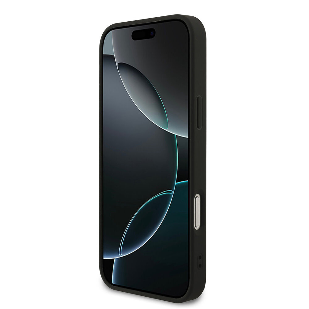 Guess Guess iPhone 17 Pro Max Back cover coque - Noir - MagSafe - Small 4G & Classic Metal Logo