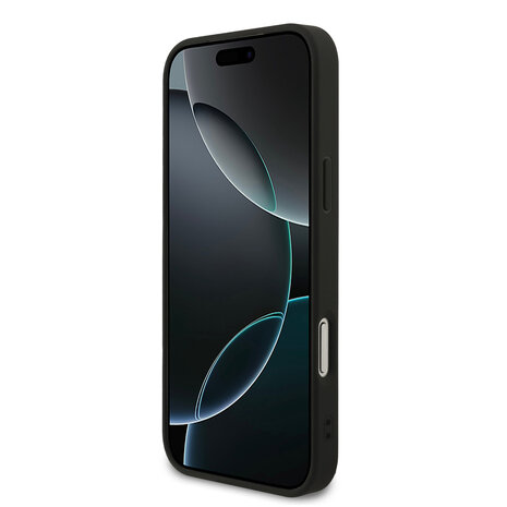 Guess Guess iPhone 17 Pro Max Back cover coque - Noir - MagSafe - Small 4G & Classic Metal Logo