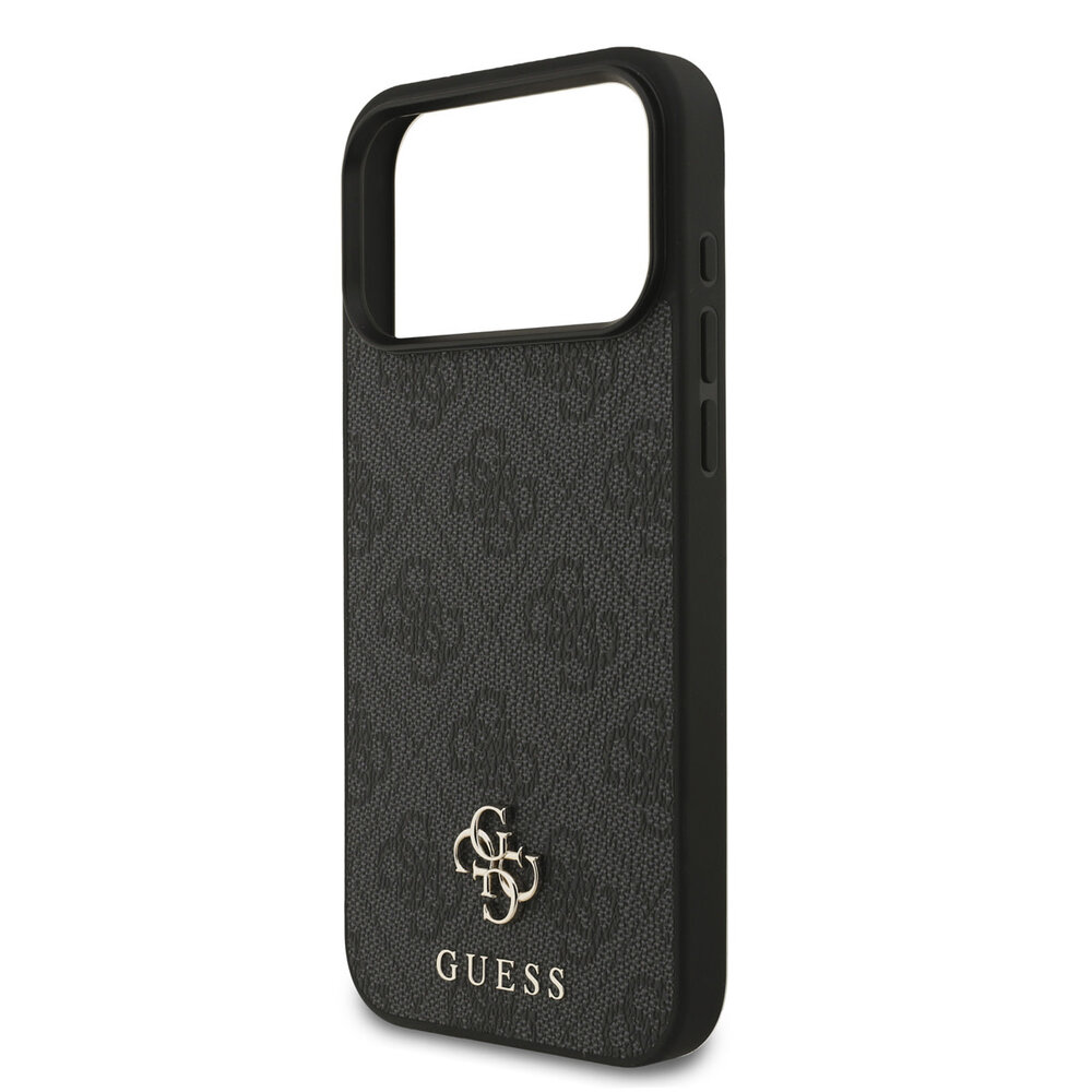 Guess Guess iPhone 17 Pro Max Backcover hoesje - MagSafe - Small 4G & Classic Metal Logo - Zwart Guess Guess iPhone 17 Pro Max Backcover hoesje - MagSafe - Small 4G & Classic Metal Logo - Zwart