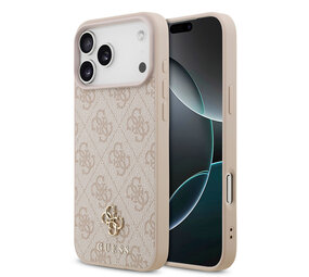 Guess Guess iPhone 17 Pro Max Back-Cover hul - MagSafe - Small 4G & Classic Metal Logo - Braun