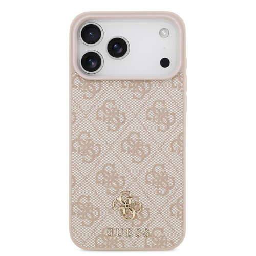Guess Guess iPhone 17 Pro Max/iPhone 18 Pro Max Handyhülle MagSafe Kleines 4G-Motiv und klassisches Metalllogo - Braun